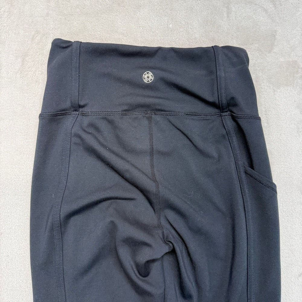 Lilly Pulitzer Pants Women's XS Luxletic Leggings Black Mesh Lattice Pocket Yoga - Picture 7 of 12